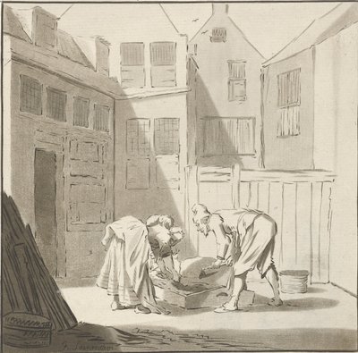 Pig Slaughter by Cornelis Ploos van Amstel