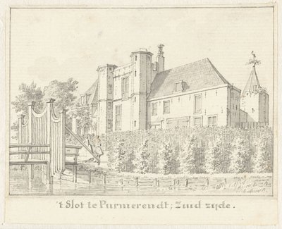 The Castle at Purmerend by Cornelis Pronk