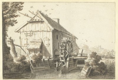 Watermill by Cornelis Saftleven (attributed to)