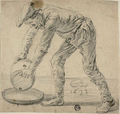 Man with a Keg by Cornelis Saftleven