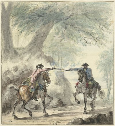 Duel by Cornelis Troost