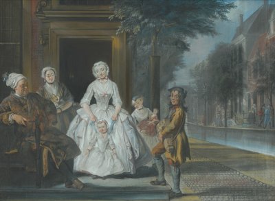 The Organ Grinder by Cornelis Troost