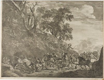 Attack on a Convoy by Cornelis Visscher