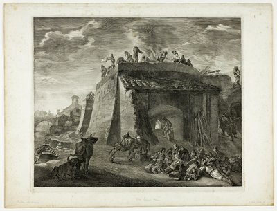 Lime-Kiln (from Cabinet Reynst) by Cornelis Visscher