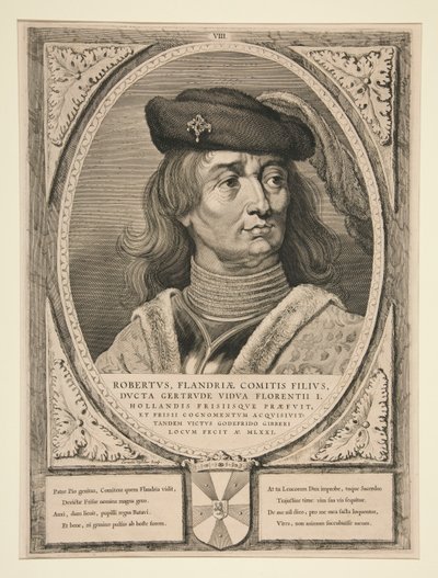 Robertus, Son of the Count of Flanders by Cornelis Visscher