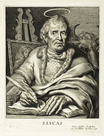 Saint Luke by Cornelis Visscher