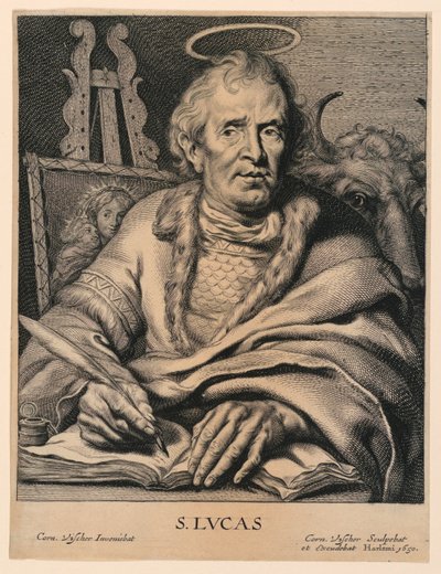 St. Luke by Cornelis Visscher