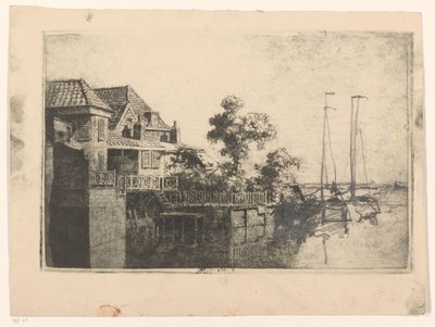 House by the Water by Cornelis Vreedenburgh
