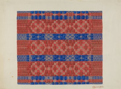 Coverlet (Reverse Side) by Cornelius Christoffels