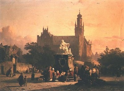 A Town Square by Cornelius Springer
