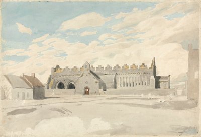 Ardfert Cathedral, Kerry, Ireland by Cornelius Varley