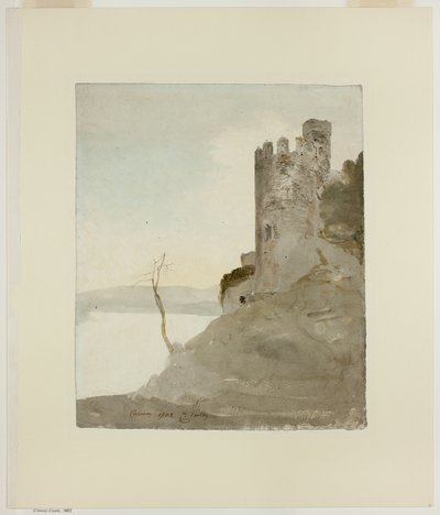 Conway Castle by Cornelius Varley