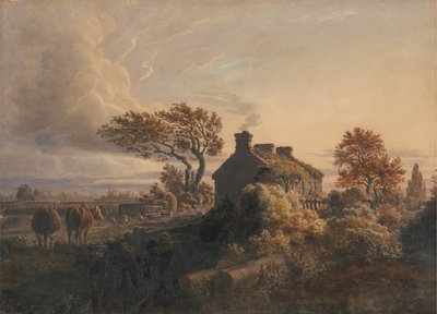 Evening by Cornelius Varley