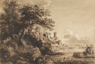 Landscape with Castle by Cornelius Varley