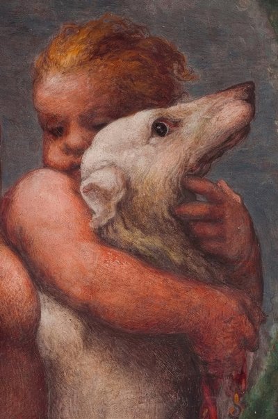 Parma, Camera di S.Paolo, Putto by Antonio da Correggio