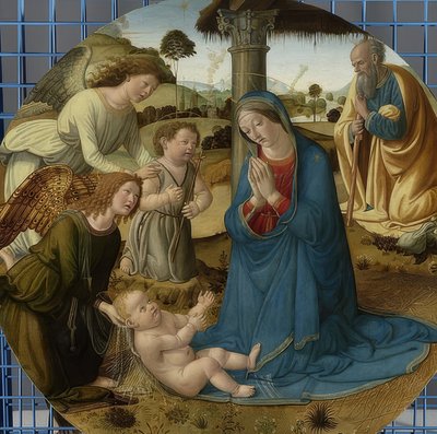 The Adoration of the Child. Around 1485-1507 by Cosimo Rosselli
