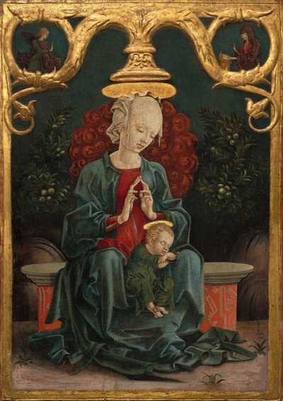 Madonna and Child in a Garden by Cosmè Tura