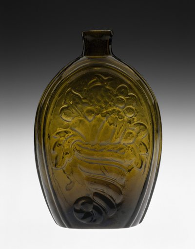 Figured Flask by Coventry Glass Works