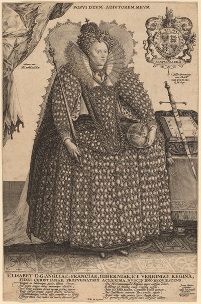 Elizabeth, Queen of England by Crispijn de Passe I