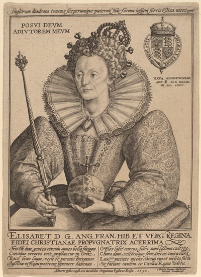Elizabeth, Queen of England by Crispijn de Passe I