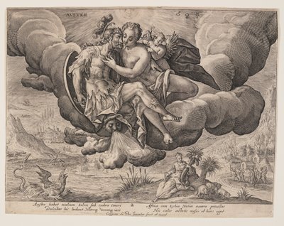 Auster, from The Winds by Crispijn van de Passe I