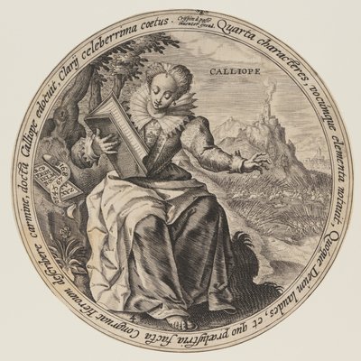 Clio, from The Muses by Crispijn van de Passe I
