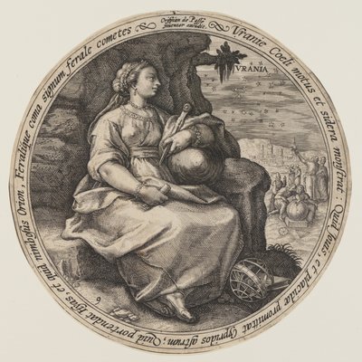 Polymnia, from The Muses by Crispijn van de Passe I