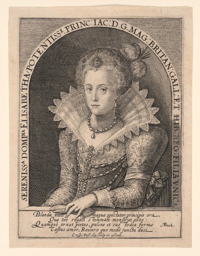 Princess Elizabeth Stuart by Crispijn van de Passe I