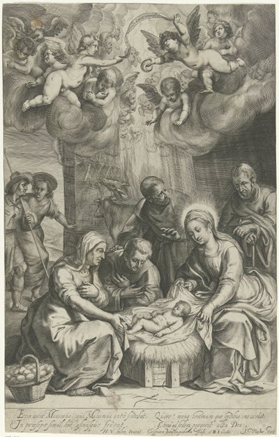 Adoration of the Shepherds by Crispijn van den Queborn