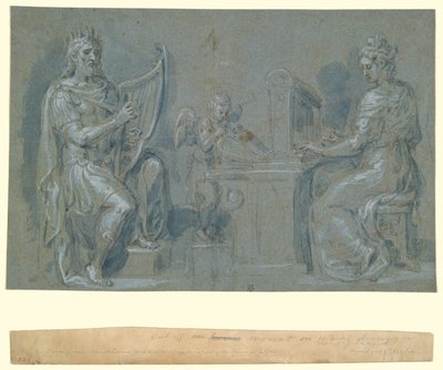 David and Saint Cecilia by Crispin van den Broeck