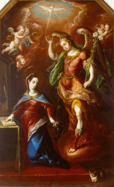 The Annunciation by Cristobal de Villalpando