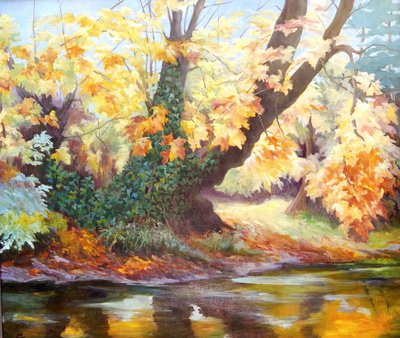 Autumn on the Darent by Cristiana Angelini