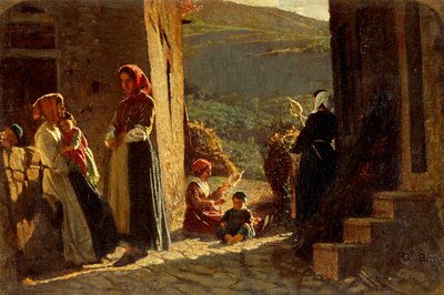 Meeting of Peasants by Cristiano Banti