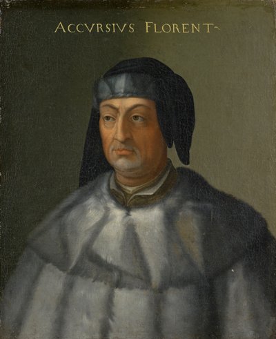 Portrait of Accursius by Cristofano dell Altissimo