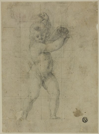 Putto with Raised Arms by Cristoforo Roncalli