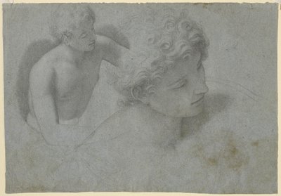 Two studies of a youth, c.1600-10 by Cristoforo Roncalli