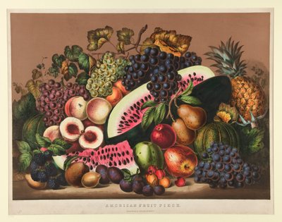 American Fruit Piece by Currier and Ives