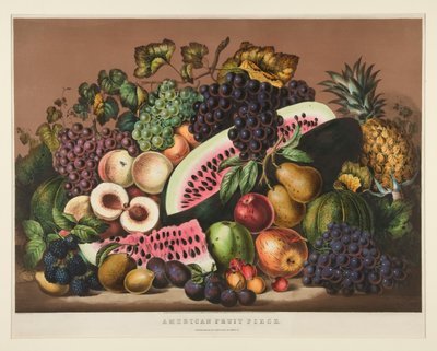 American Fruit Piece; Plate CCLXXXI by Currier and Ives
