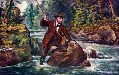 Brook Trout Fishing by Currier and Ives