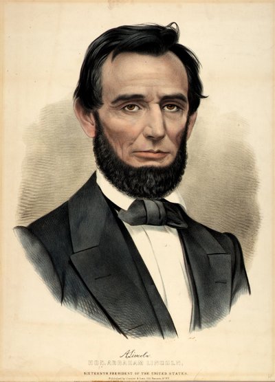 Honorable Abraham Lincoln, 16th President by Currier and Ives