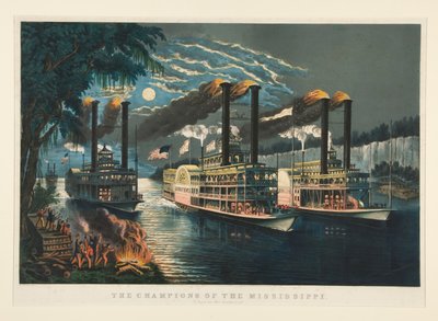 The Champions of the Mississippi by Currier and Ives