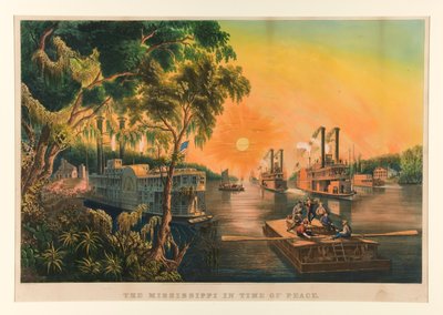 The Mississippi in Time of Peace by Currier and Ives
