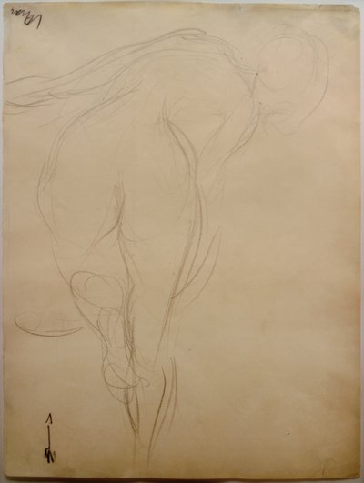 Female Nude from the Back by Curt Herrmann
