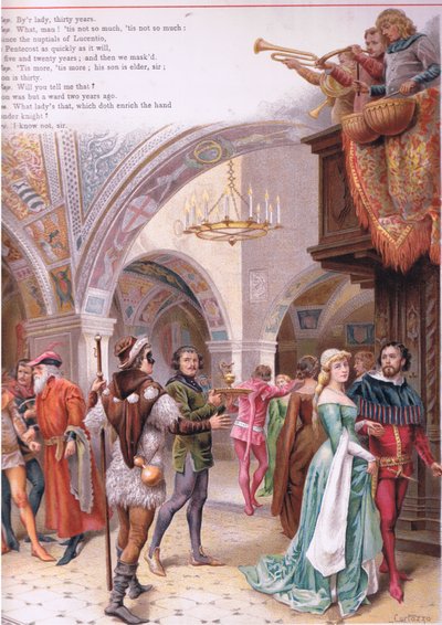 Gentlemen, welcome (illustration from Romeo and Juliet) by Curtazzo Curtazzo
