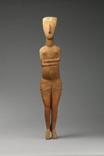 Female figure, 2600-2400 B.C. by Cycladic Cycladic