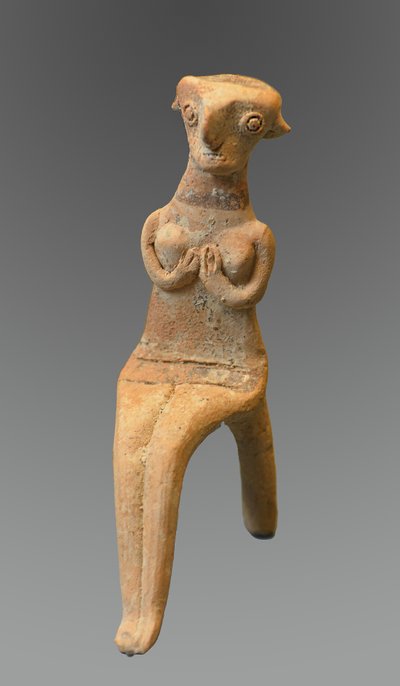 Figurine of a Seated Woman by Cypriot