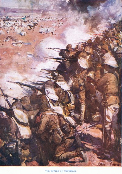 The Battle of Omdurman 1898 by Cyrus Cuneo
