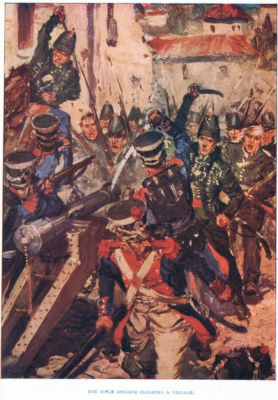 The Rifle Brigade Clearing a Village by Cyrus Cuneo