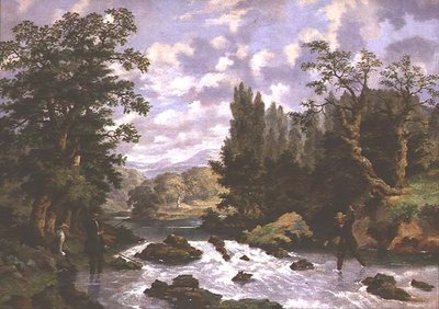 Anglers Playing their Catch by D. the Younger Wolstenholme