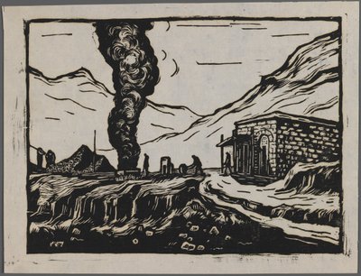 Steel refinery, c.1945 by Dah Ma